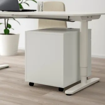IKEA GALANT Comoda cu rotile, alb, 45x55 cm