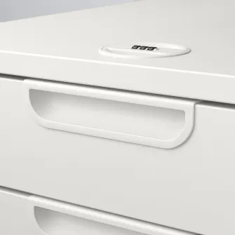 IKEA GALANT Comoda cu rotile, alb, 45x55 cm