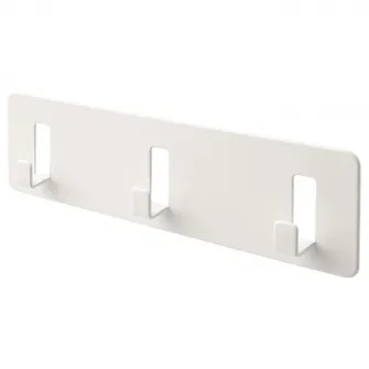 IKEA GALTBOX Cuier 3 agatatori, autoadeziv/alb