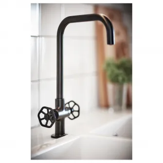 IKEA GAMLESJÖN Baterie, metal negru periat