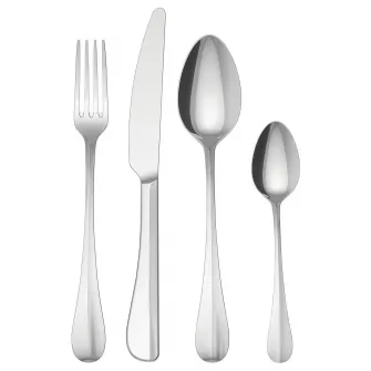 IKEA GAMMAN Set tacamuri, 24 piese, inox