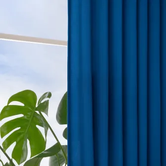 IKEA GINSTMOTT Draperii, 2buc, albastru inchis/rjns, 145x300 cm