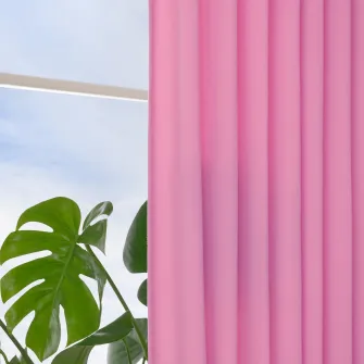 IKEA GINSTMOTT Draperii, 2buc, roz/rjns, 145x300 cm