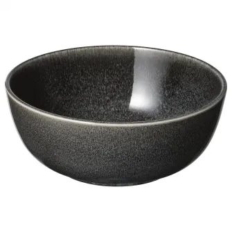IKEA GLADELIG Bol, gri inchis, 14 cm
