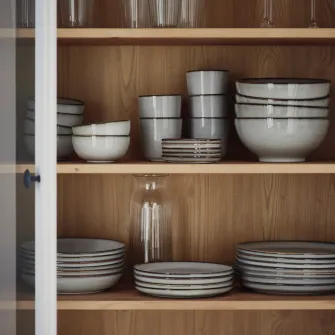 IKEA GLADELIG Farfurie adanca, gri, 21 cm
