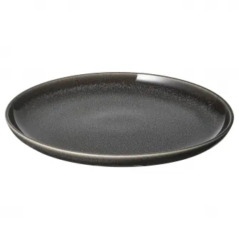 IKEA GLADELIG Farfurie aperitiv, gri inchis, 20 cm