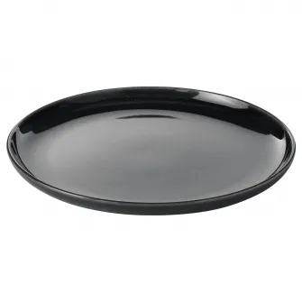 IKEA GLADELIG Farfurie, gri inchis, 25 cm