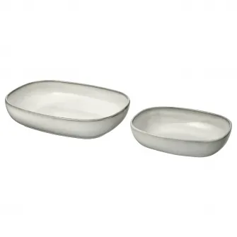 IKEA GLADELIG Set 2 vase cuptor, gri