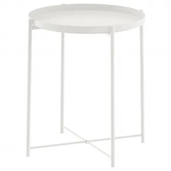 IKEA GLADOM Masuta servit, alb, 45x53 cm