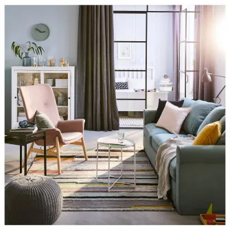 IKEA GLADOM Masuta servit, alb, 45x53 cm