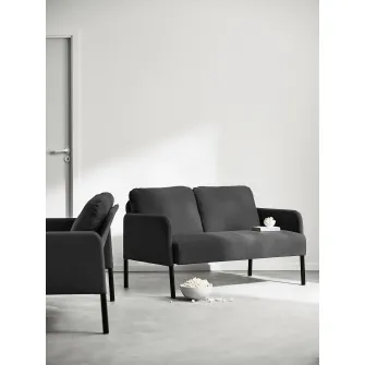 IKEA GLOSTAD Canapea 2 locuri, Knisa gri inchis