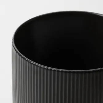 IKEA GRADVIS Ghiveci, interior/exterior negru, 12 cm
