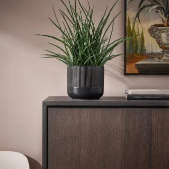 IKEA GRADVIS Ghiveci, interior/exterior negru, 15 cm