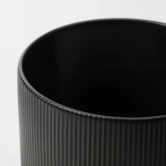 IKEA GRADVIS Ghiveci, interior/exterior negru, 15 cm