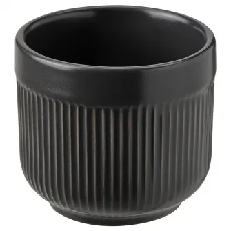 IKEA GRADVIS Ghiveci, interior/exterior negru, 6 cm