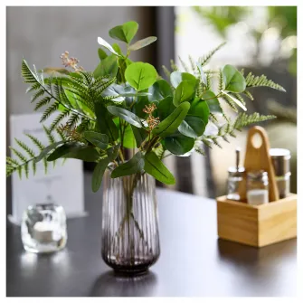 IKEA GRADVIS Vaza, gri, 19 cm