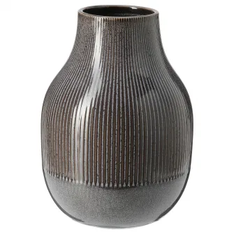 IKEA GRADVIS Vaza, gri inchis, 21 cm