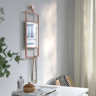 IKEA GRANVÅG Oglinda, suspendat/roz, 22x48 cm