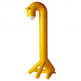 GREJSIMOJS decoratiune LED podea, girafa/galben cu baterii