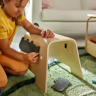 GREJSIMOJS taburet copii, forma de elan