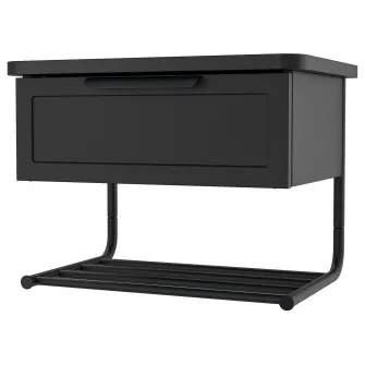 IKEA GRÅFJÄLLET Noptiera de perete, antracit, 42x29x31 cm