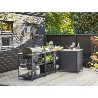 IKEA GRILLSKÄR Masca chiuveta buct/gratar crb, ext, inox, 258x147 cm