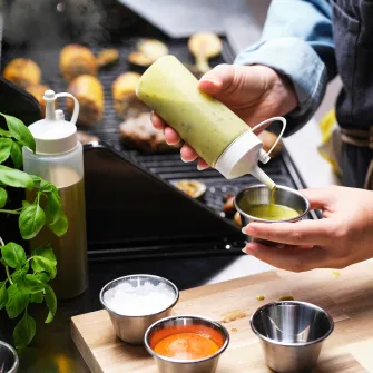 IKEA GRILLTIDER Flacon cu pulverizator, alb/trnsp, 200 ml