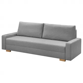 IKEA GRÄLVIKEN Canapea extensibila 3 locuri, gri