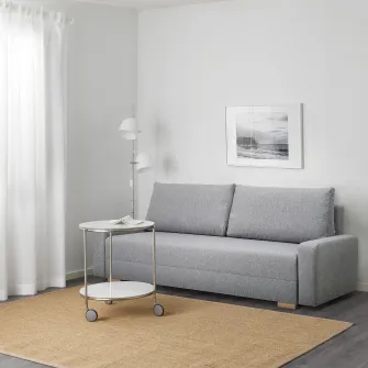 IKEA GRÄLVIKEN Canapea extensibila 3 locuri, gri