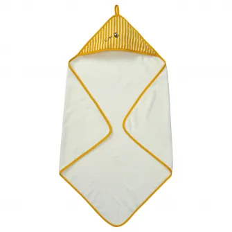 IKEA GRÖNFINK Prosop cu gluga bebe, galben, 80x80 cm