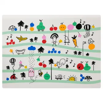 IKEA GRÖNFINK Suport farfurie, multicolor, 30x40 cm
