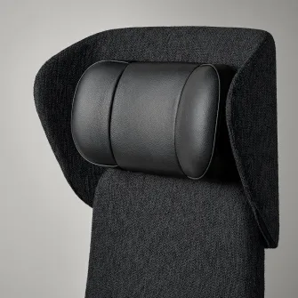 IKEA GRÖNFJÄLL Tetiera, Letafors gri/negru