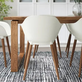 IKEA GRÖNSTA Scaun cu brate, interior/exterior, alb