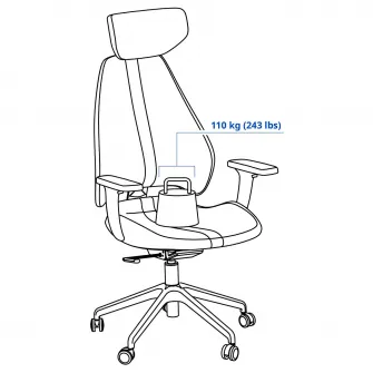 IKEA GRUPPSPEL Scaun de gaming, Gunnared bej