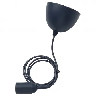 IKEA GRÅVACKA Set cablaj pentru bec, albastru inchis, 1.8 m