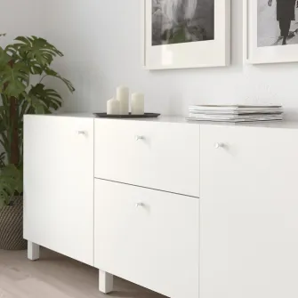 IKEA GUBBARP Maner, alb, 21 mm