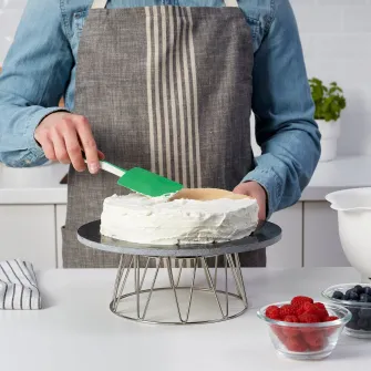 IKEA GUBBRÖRA Spatula cauciuc, verde/alb
