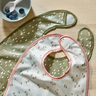 IKEA GULDVÄVARE Baveta, verde/alb