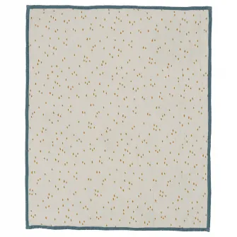 IKEA GULDVÄVARE Patura, albastru/alb buline, 80x100 cm