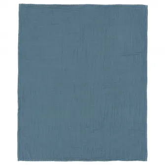 IKEA GULDVÄVARE Patura, albastru/alb buline, 80x100 cm
