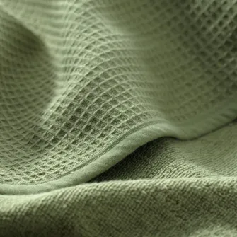 IKEA GULDVÄVARE Prosop cu gluga bebe, verde, 60x125 cm