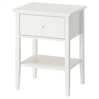 IKEA GULLABERG Noptiera, cu 1 sertar cu polita/alb, 53x43x69 cm