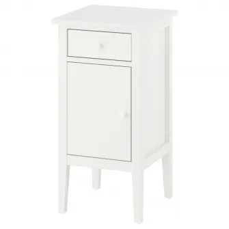 IKEA GULLABERG Noptiera, cu 1 sertar cu usa/alb, 38x40x75 cm