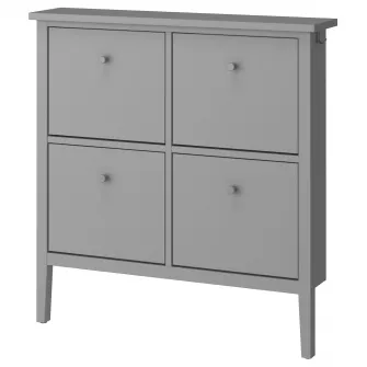 GULLABERG dulap pantofi cu 4 compartimente, gri, 105x22x107 cm