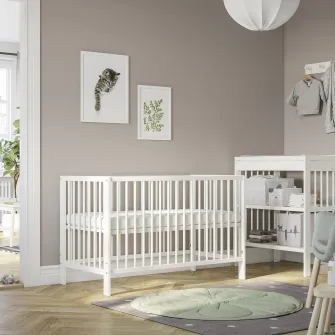 IKEA GULLIVER Patut, alb, 60x120 cm