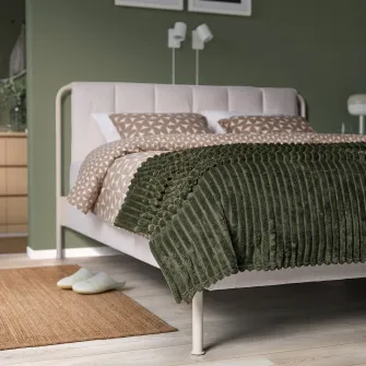 IKEA GULLSTRÅLE Cuvertura, gri-verde, 230x250 cm
