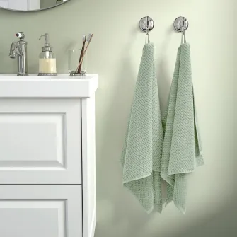 IKEA GULVIAL Prosop maini, gri-verde deschis, 50x100 cm
