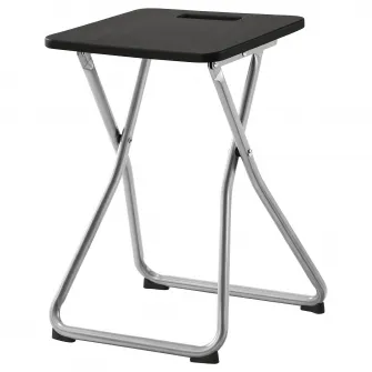 IKEA GUNDE Taburet pliant, negru