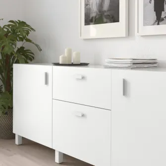 IKEA HACKÅS Maner, alb, 100 mm