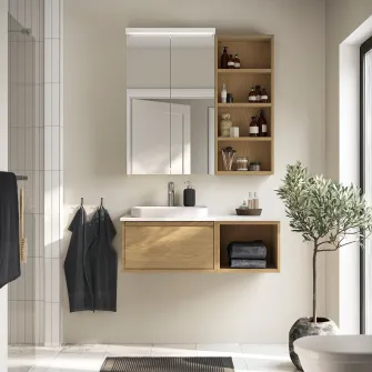 IKEA HAGAÅN Dulap deschis, aspect stejar, 40x48x33 cm